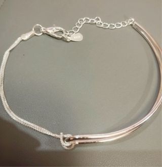 Pulsera de plata fina