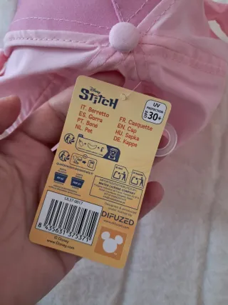 Boné Angel Stitch Disney 3/5 anos _ novo