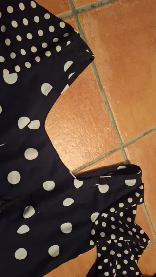 Traje Flamenca Lunares Negro y Rojo