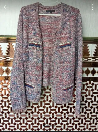 Cárdigan tweed multicolor
