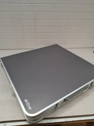 Mesa plegable AKTIVE aluminio y 4 taburetes