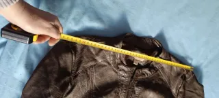 Chaqueta polipiel marrón