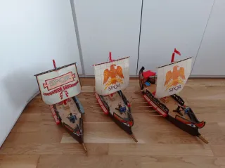 Flota 3 Galeras Romanas Playmobil