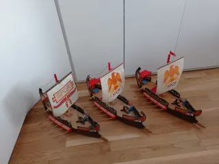 Flota 3 Galeras Romanas Playmobil