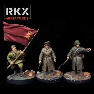 Soviet HQ 28mm per Bolt Action 3pz