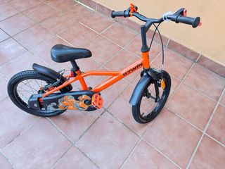 Bicicleta infantil naranja