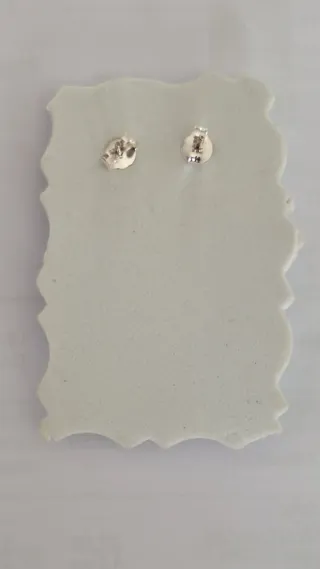 Pendientes Plata y Cristal violeta