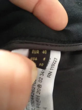 Pantalón Massimo Dutti Negro Talla 40