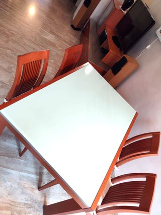 MOBILE SALA CON TAVOLO CALLIGARIS IN CILIEGIO