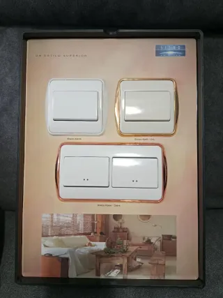 Lote 5 Interruptores Niessen Stylo Nuevos