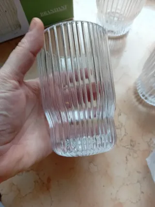 Brandani Bicchieri 4 Pezzi plisse