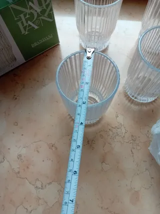 Brandani Bicchieri 4 Pezzi plisse