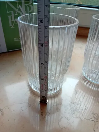 Brandani Bicchieri 4 Pezzi plisse