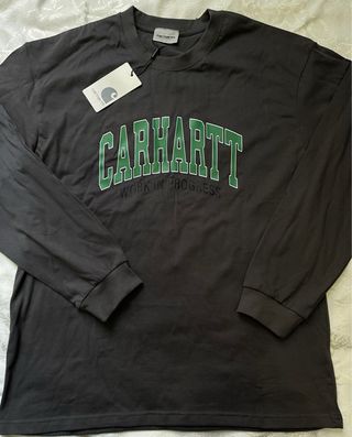 Sudadera Carhartt WIP gris y verde