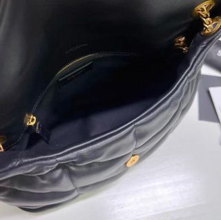 Bolso YSL Nube Negro Puffer Cadena Dorada