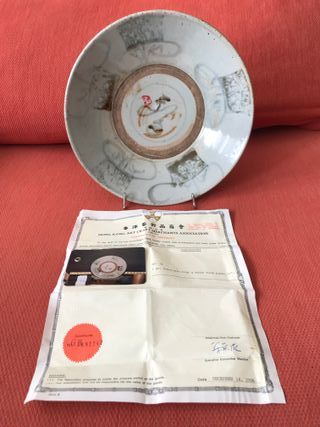 Plato antiguo porcelana China