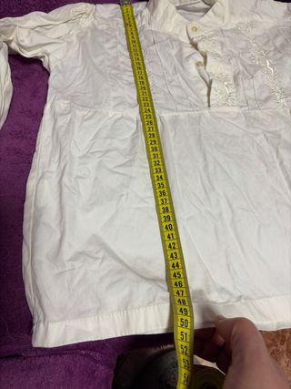 Camisa fallero niño talla 31 blanca