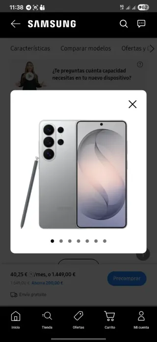 Samsung Galaxy S26 Ultra 512GB Gris + Cargador