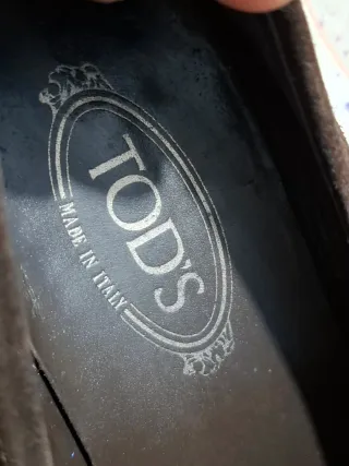 Mocassini Tod's uomo camoscio 41.5