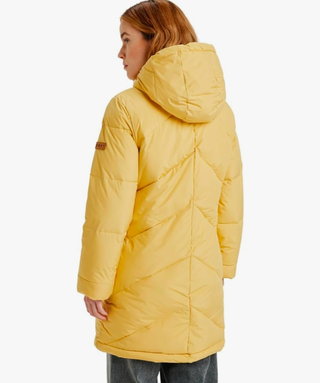 2 cappotti Roxy gialli con soffice imbottitura taglia S e M