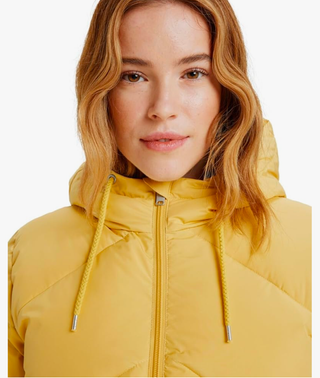 2 cappotti Roxy gialli con soffice imbottitura taglia S e M