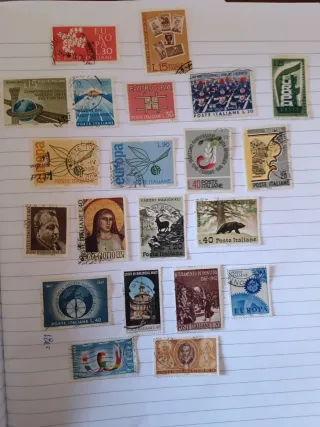 21 Francobolli Italiani Usati 1961-1967