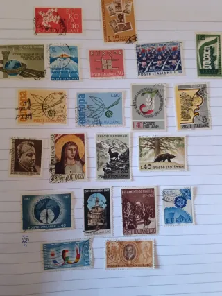 21 Francobolli Italiani Usati 1961-1967