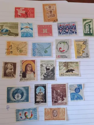 21 Francobolli Italiani Usati 1961-1967