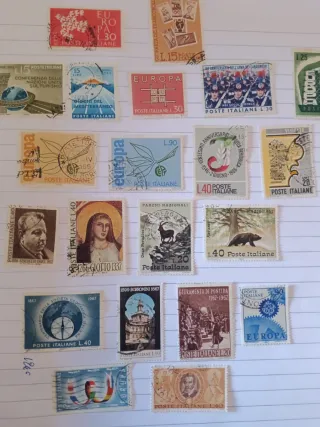 21 Francobolli Italiani Usati 1961-1967