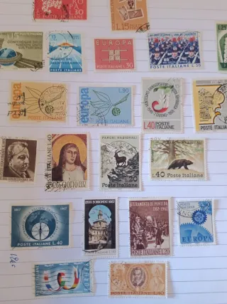 21 Francobolli Italiani Usati 1961-1967