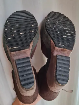 LOVE MOSCHINO T- 38/38.5 CUÑAS ORIGINALES