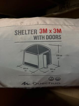 Tenda/Gazebo Quechua 3x3m con Porte