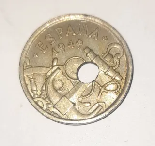 ERROR MULTIPLE 50 céntimos 1947*56