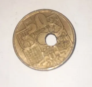 ERROR MULTIPLE 50 céntimos 1947*56