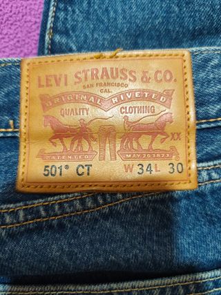 Levi's 501 CT W34 L30 Jeans Azules