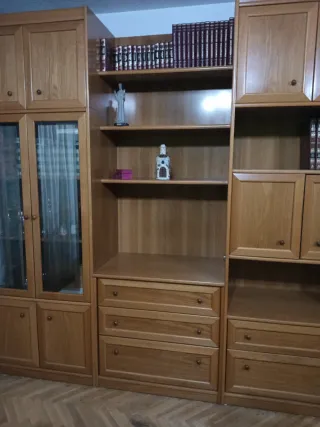 Mueble de salón modular madera. Precio negociable.