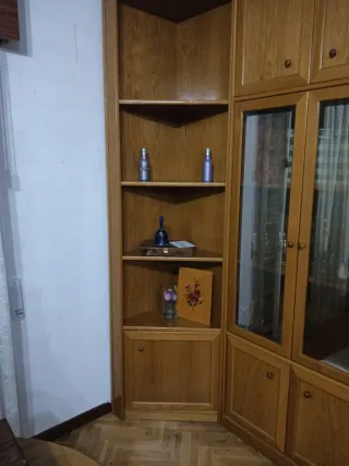 Mueble de salón modular madera. Precio negociable.