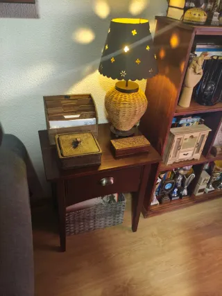 Mesita auxiliar madera maciza