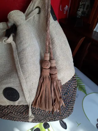 Borsa Timberland estiva beige e marrone