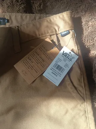 Pantalones Vans Slim Beige Talla 30.
