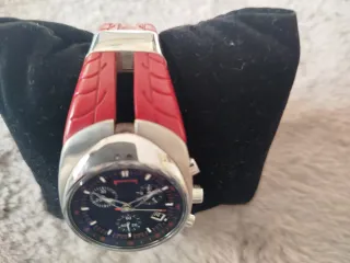 Orologio Pirelli Tempo Cronografo Nero Rosso