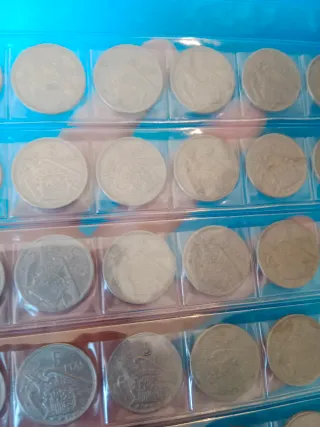 Hoja de Monedas españolas