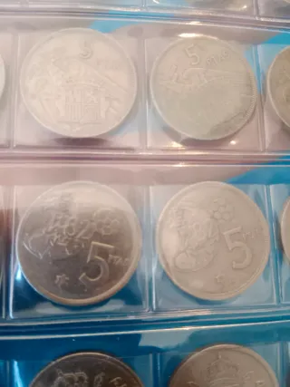 Hoja de Monedas españolas