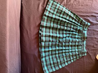 Conjunto Vintage Años 80 Cuadros Azul/Negro