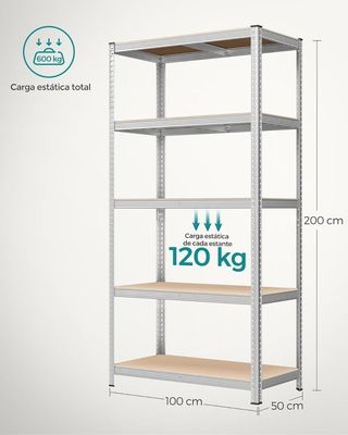 Scaffale SONGMICS GLR050E01 200x100x50cm