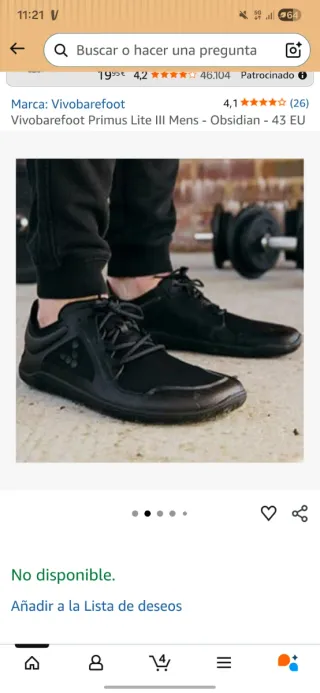 Vivobarefoot Primus Lite III Zapatillas Negras