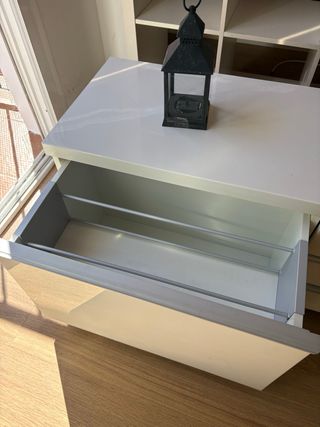 Mueble TV y Estantería Blanca Ikea
