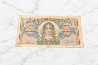 Billete 2 Pesetas 1938 República Española