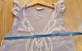 Top Lynn Adler Seta Lilla Tg. S