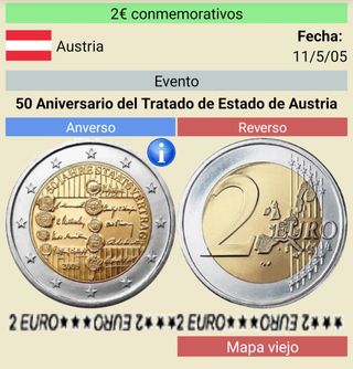 Monedas de 2 euros de Austria